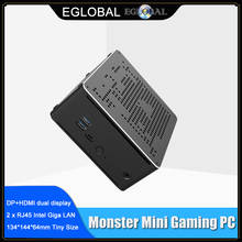 Eglobal-ordenador de escritorio S210 Nuc Intel i9 9880H i7 9850H 2 LAN Mini PC Windows 10 Pro 2 * DDR4 2 * M.2 NVMe AC Wifi 4K DP HDMI 2024 - compra barato