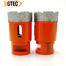 BGTEC 2pc 35mm Diamond Vacuum Brazed Dry Drilling Core Bits 5/8-11Thread crown porcelain tile Drill Bit granite, marble Hole Saw 2024 - buy cheap