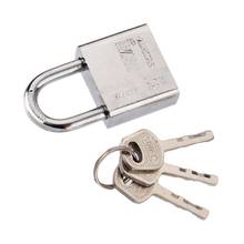 3 Keys Padlock Heart shape Locks Stainless Steel Durable Use Heavy Duty High Security Solid Lock Door Gate Box Safety 2024 - buy cheap