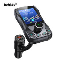Reproductor multimedia con pantalla de 1,8 "y Bluetooth para coche, dispositivo inalámbrico con manos libres, 5V, 2.1A, puertos USB duales, cargador de coche, adaptador de transmisor de Radio FM 2024 - compra barato