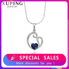 Xuping Fashion Pendant With Blue Stone Environmental Copper Jewelry for Girl Women Mother's Day Gift M35-30081 2024 - buy cheap