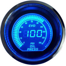 Indicador Digital de presión de aceite para coche, medidor de presión de aceite de 2 ", 52MM, 0-150 PSI, led azul con sensor, probadores de combustible, motor de aceite 6256 2024 - compra barato