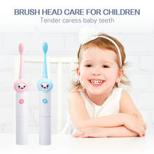 Children Automatic Electric Toothbrush No Rechargeable Cartoon IPX7 Waterproof Ultrasonic Tooth Brush Replacement Brush Head 2024 - buy cheap