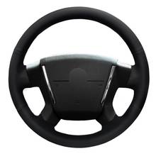 Car Steering Wheel Cover DIY Hand-stitched Black Genuine Leather For Dodge Avenger SXT 2006-2010 Dodge Caliber 2007-2011 2024 - buy cheap
