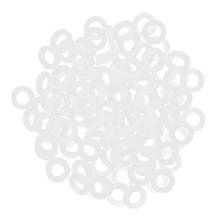 100pcs White Bellow Pipe Flat O-ring Seals Silicone Shower Nozzle Gasket Seal Replacement Noise Reduction Keyboard Switch Sound 2024 - buy cheap