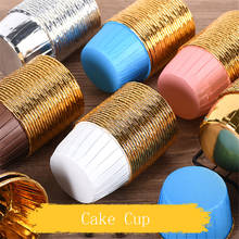 50 Pcs/Set Muffin Paper Cups Golden Cupcake Wrappers Liner Case Round Forms Cup Cake Mold Box For Baking Tools Birthday Party 2024 - buy cheap