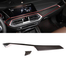 For BMW X5 G05 2019-2020 Real Carbon Fiber Car Interior Center Console Decoration Panel Cover Trim Car Accessories 2024 - buy cheap