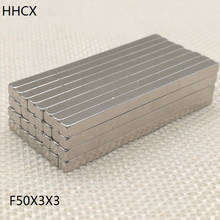 5 10 20 50PCS/LOT Magnet 50*3*3 N35 Strong Cuboid NdFeB Rare Earth Magnet 50x3x3 Neodymium Magnets 50 x 3 x 3 2022 - buy cheap