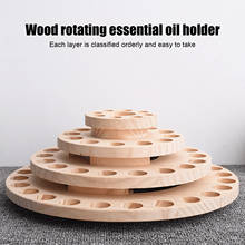 64 Holes DIY Wooden Essential Oil Bottle Storage Organizer Stand Rack Tools 2024 - buy cheap