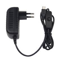 5V 3A Power Supply Charger AC Adapter Micro USB Cable with Power On/Off Switch For Raspberry Pi 3 pi pro Model B B+ Plus 2024 - buy cheap