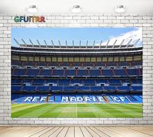 GFUITRR Real Madrid Bernabeu Football Field Photography Backdrop Birthday Party Photo Background Soccer Vinyl  Photo Booth Props 2024 - buy cheap