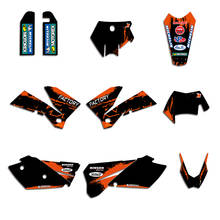 Adesivos gráficos para motocicletas, decalques decorativos, para ktm, exc, sx, sxf, mxc, xcw 125, 200, 250, 300, 350, 450, 525, 2005, 2006 2024 - compre barato