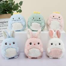 1Pc Cute Round Rabbit Animal Plush Stuffed Doll Home Sofa Toy Kids Xmas Gift 2024 - buy cheap