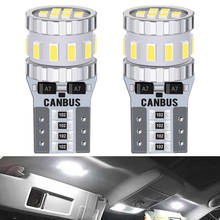 Lâmpadas led canbus t10 w5w 12v, 2 peças, luz para audi, bmw, vw, mercedes, luz do interior do carro, lâmpada, estacionamento, sem erros 2024 - compre barato