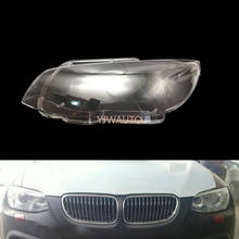 Lente do farol para bmw m3 e92 e93 coupe 2010 headlamp 2014 farol capa substituição carro escudo automático 2024 - compre barato