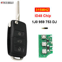 3 Button Remote Key 1J0 959 753 DJ 1J0959753DJ 315MHZ ID48 Chip For Volkswagen/VW Bora Golf Sharan Passat Leon Toledo HU66 Blade 2024 - buy cheap