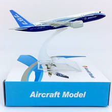 Boeing-avión aéreo de B787-8 escala 1:400, 14CM, modelo de tren de aterrizaje, aleación fundida a presión, exhibición coleccionable, juguete de avión, regalo 2024 - compra barato