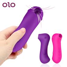 OLO Clit Sucker Vibrator Blowjob Tongue Vibrating Sex Oral Licking Nipple Sucking Clitoris Vagina Stimulator Sex Toys for Women 2024 - buy cheap