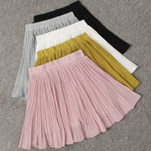Falda corta plisada de gasa para mujer, minifalda de tul blanco Harajuku, Sexy, de cintura alta para playa 2024 - compra barato