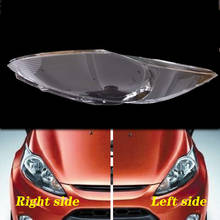 FOR ford fiesta  2009 - 2012 front headlamps transparent lampshades lamp shell masks headlights cover lens Headlight glass 2024 - buy cheap