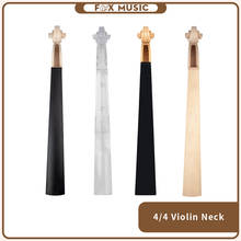 Colección de cuello de Violín de 4/4 tamaños, diapasón de ébano de madera de arce/cristal/Plástico, accesorios de piezas de violín DIY 2024 - compra barato