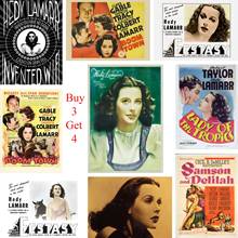 Hedy Lamarr Movie  Posters Movie Wall Stickers  Prints Home Decoration Livingroom Bedroom Bar Home Art Brand 2024 - buy cheap