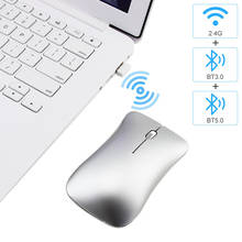 Bluetooth 5.0 Wireless 2.4G Mouse Multi Mode Rechargeable Silent Aluminum Alloy Mause Computer USB Ultra-Thin Mice For PC Laptop 2024 - buy cheap