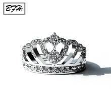 Женское кольцо с короной BFH, роскошное серебряное кольцо с кристаллами для помолвки, 2019 2024 - купить недорого