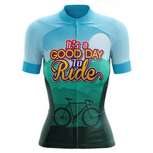 Camiseta de Ciclismo transpirable para mujer, Ropa para bicicleta de montaña, verano, buen día para montar 2024 - compra barato