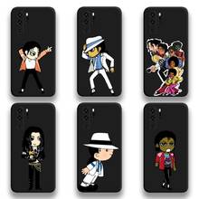 Funda de teléfono del cantante de dibujos animados Michael jackson para Huawei P20 P30 P40 lite E Pro Mate 40 30 20 Pro P Smart 2020 2024 - compra barato