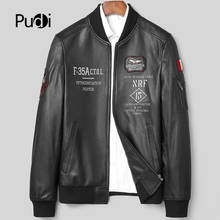Pudi MT165 Brand New Man Real SheepSkin Coat Jacket Genuine Sheep Leather Jackets Winter Warm Coats Suit Outwear 2024 - buy cheap