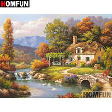 HOMFUN Full Square/Round Drill 5D DIY Diamond Painting "beautiful scenery" Embroidery Cross Stitch 3D Home Decor A27042 2024 - buy cheap