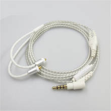 Замена аудио кабель для Shure SE215 SE535 SE846 UE900 W40 наушники MMCX обновление микрофон Регулятор громкости 23 AugT1 2024 - купить недорого