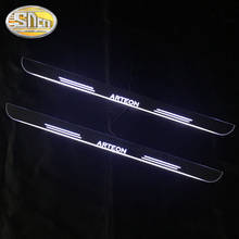 Car LED Door Sill For Volkswagen ARTEON 2017 2018 2019 Ultra-thin Acrylic Dynamic LED Welcome Light Scuff Plate Pedal 2024 - buy cheap