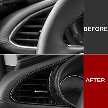 Для Mazda 3 M3 Axela 2019 2020 боковой передний кондиционер вентиляционное отверстие крышка отделка из углеродного волокна внутренние автомобильные аксессуары 2024 - купить недорого