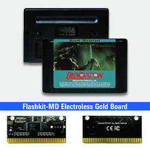 Зверь боец-USA метки Flashkit MD никелевое золото схема на основе печатной платы для Sega Genesis Megadrive игровая консоль 2024 - купить недорого