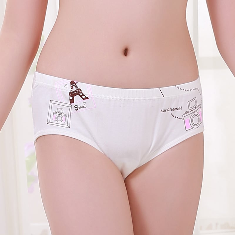 24pcs/Lot Cotton Girls Briefs Children's Underwear Triangle Panties