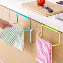 1pcs Kitchen Organizer Towel Rack Hanging Holder Bathroom Cabinet Cupboard Door Back HookKitchen Supplies Accessories Cocina-S 2024 - buy cheap