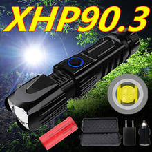 MINI Super Bright XHP90.3 Most Powerful Flashlight Rechargeable LED Hunting Hand Lamp USB Torch XHP70 26650 Zoom Flash Light 2024 - buy cheap