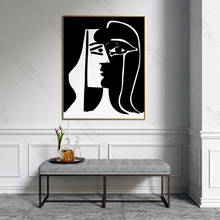 The Kiss Poster Picasso Wall Art Matisse Abstract Woman Canvas Paintings Black and White Pictures On The Wall Vintage Home Decor 2024 - buy cheap