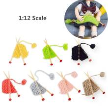 1/12 Miniature Dollhouse Sewing Scene Knitted Sweater Model Handmade Craft Toy 2024 - buy cheap