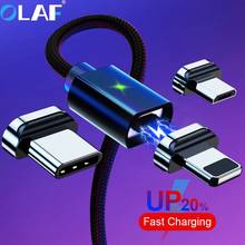 Olaf-Cable magnético para lightning/Micro USB/tipo C, adaptador de cargador, enchufe para Iphone, imán de carga rápida, Cables de teléfono móvil 2024 - compra barato