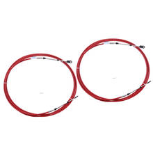 2pieces Universal Throttle Cable Red for Yacht Boat Motor Control Lever 13FT 2024 - buy cheap