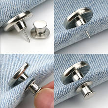 Snap Fastener Metal Pants Buttons for Clothing Jeans Perfect Fit Adjust pin Button self Increase Reduce Waist 17mm Free Sewing 2024 - buy cheap