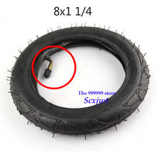 Good quality 8 inch tyre 8X1 1/4 Scooter Tire & Inner Tube Set Bent Valve Suits Bike Electric / Gas Scooter Tyre 2024 - buy cheap