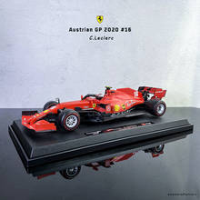 Bburago, новинка 1:18, FERRARI F1, австрийский GP 2020 #16 C. Жение, гоночная модель автомобиля из сплава, коллекционная игрушка в подарок 2024 - купить недорого