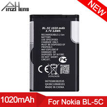 PINZHENG BL-5C Mobile Phone Battery For Nokia BL 5C BL-5C BL5C 1112 1110 6600 N70 N71 N90 Batteries Replacement BL 5C Bateria 2024 - buy cheap