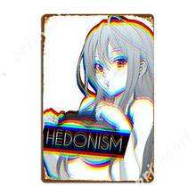 Hedonism Girl Anime Metal Signs Cinema Garage personalized Cinema Wall Decor Tin sign Posters 2024 - buy cheap