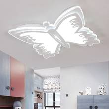 New ultra-thin led ceiling light acrylic simple cartoon butterfly ceiling lamp bedroom children's room Ceiling lights AC110-240V 2024 - купить недорого