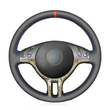 Black Artificial Leather Car Steering Wheel Cover for BMW E46 318i 325i 330ci E39 X5 E53 Z3 E36/7 E36/8 2024 - buy cheap